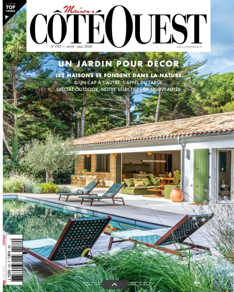 Article du magazine Côté Ouest avril mai 2026 présentant le Domaine Sainte Raphine près de Bordeaux