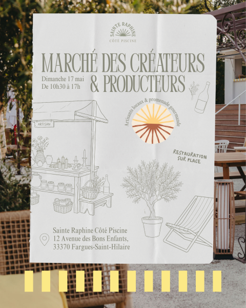 Marché des créateurs et producteurs à Sainte Raphine - Dimanche 17 mai 2026