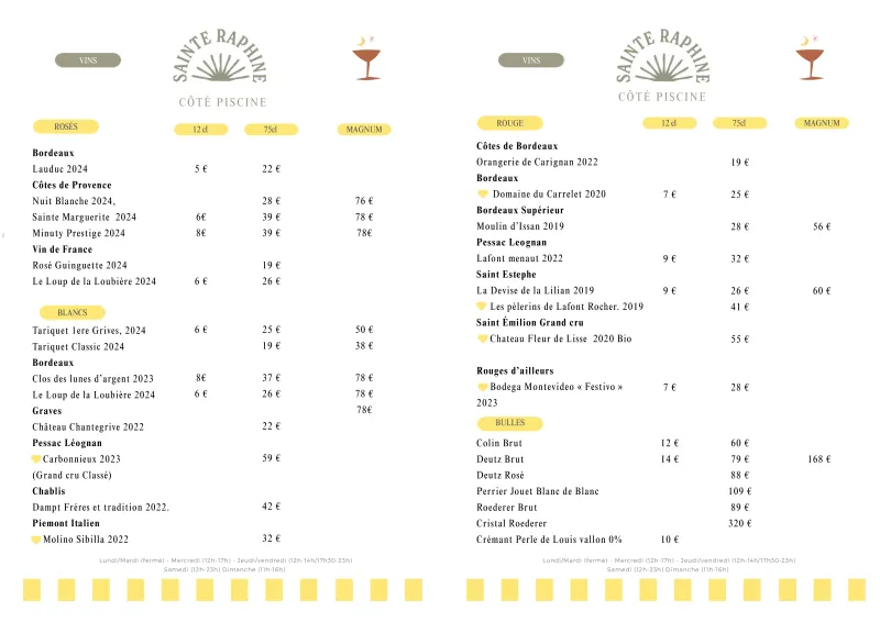 CÔTÉ PISCINE – Le Lounge Bar ensoleillé du Domaine Sainte Raphine