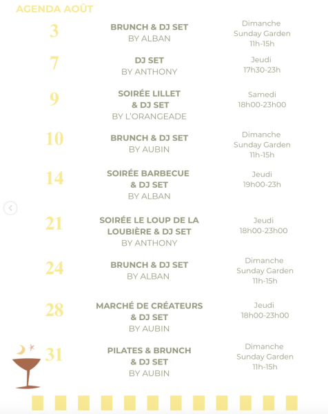 Ouvert tout L'été : Programme Août – Côté Piscine à Sainte Raphine