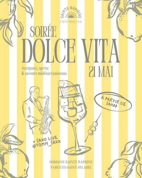 Soirée Italienne Dolce Vita - Antipasti, Spritz & Saxo Live à Bordeaux